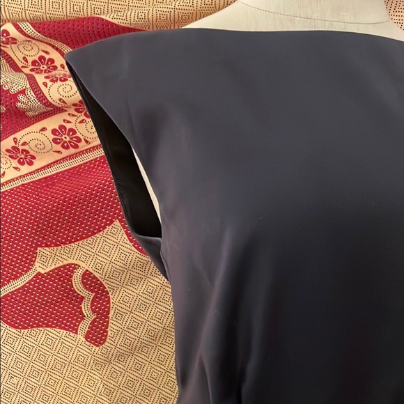 Dark gray J. Crew Sleeveless Bateau Sheath Midi Dress - Picture 6 of 7